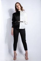 Camasa jumatate alba, jumatate neagra, Mix&Match