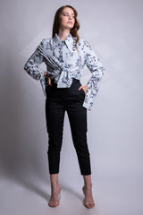 Camasa office cu imprimeu floral