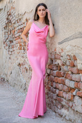 Rochie lunga, baby-pink