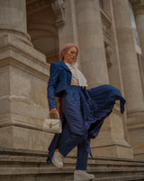 Costum din stofa, bleumarin inchis