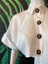 Camasa alba, asimetrica