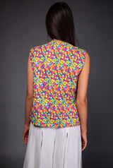 Top asimetric, imprimeu Candy M&M's