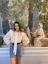 Camasa cu buline din poplin