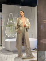 Palton "Half", din stofa de lana