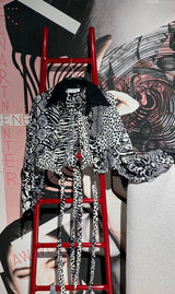 Camasa Mix&Match, snake, alb-negru