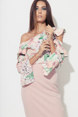 Bluza cu volane asimetrice