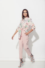 Camasa office cu imprimeu floral