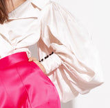 Camasa cu maneci ample si guler cu rever