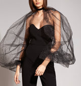 Salopeta cu maneci din tul, detasabile