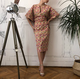 Rochie din bumbac, multifunctionala, tip kimono