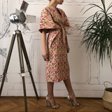 Rochie din bumbac, multifunctionala, tip kimono