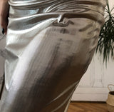 Rochie cu aspect metalizat