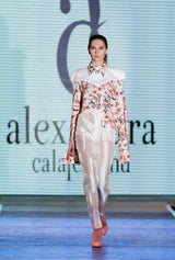 Plastron alb din neopren