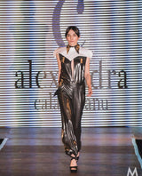 Plastron alb din neopren