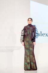Rochie mulata, tip maleta, cameleon