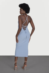 Rochie cu spate gol si siret