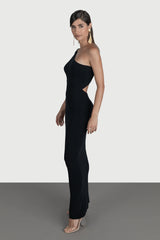 Rochie lunga cu spate semi-gol