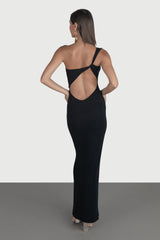 Rochie lunga cu spate semi-gol