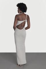 Rochie lunga cu spate semi-gol