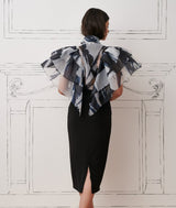 Bluza-camasa cu maneci-volan, ample