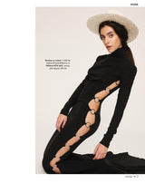 Rochie sirena cu ocheti din metal