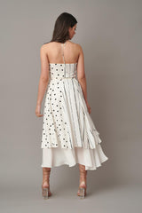 Rochie tip halat cu volane si buline